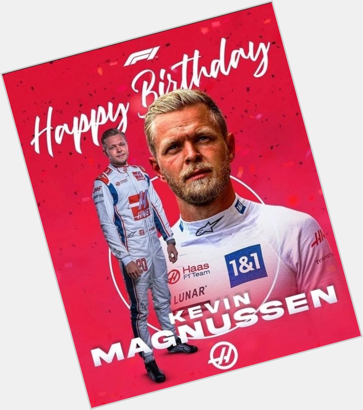 Happy birthday to the Haas driver, Kevin Magnussen Can anyone guess his age 