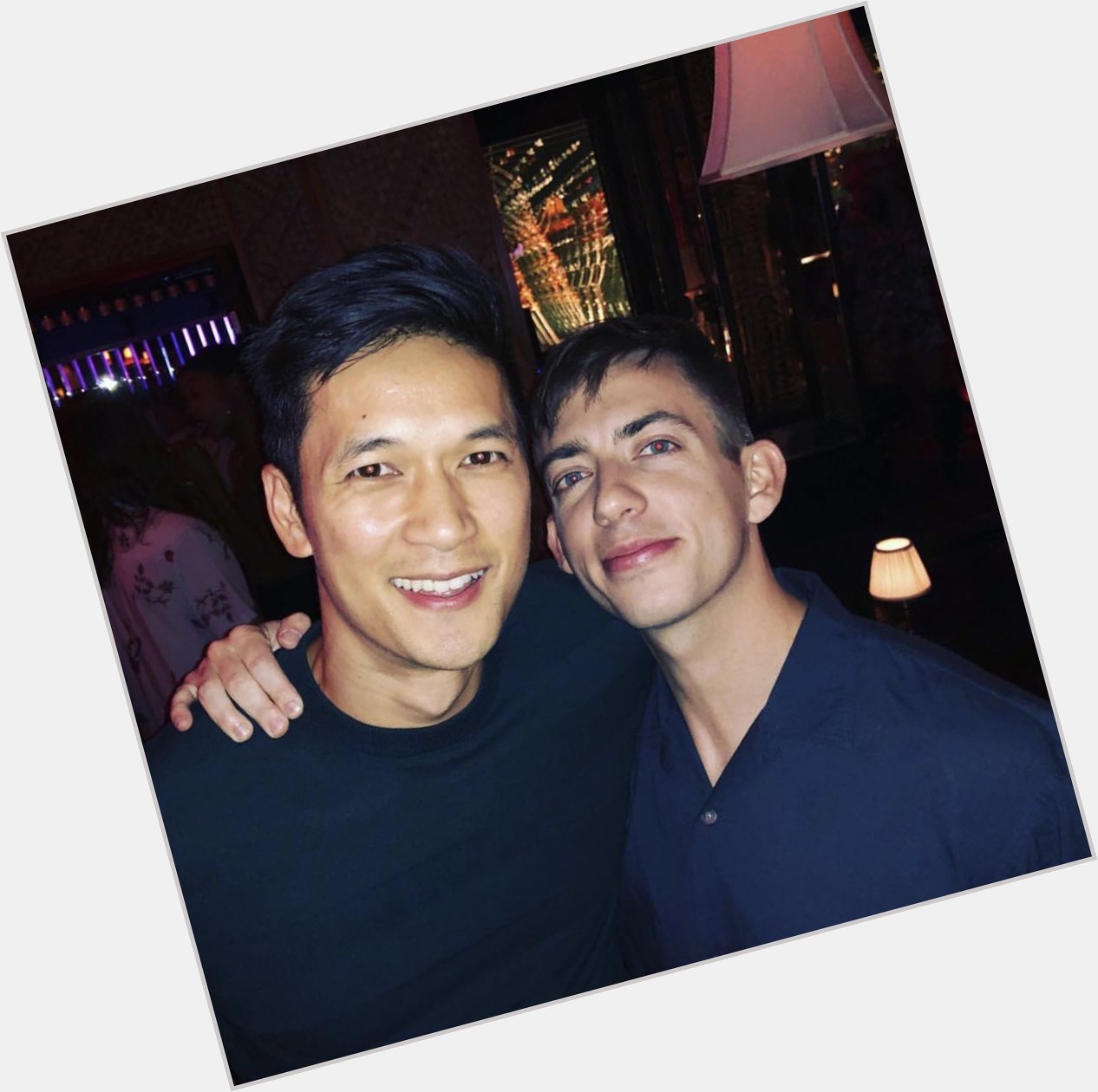 Harry wishing his friend and Glee co-star Kevin McHale a Happy Birthday! 
(via 