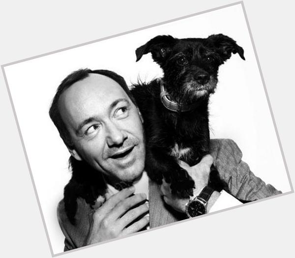 Today is the ever wonderful Kevin Spacey\s birthday. Here he is with a puppy. Happy Birthday Kev! 