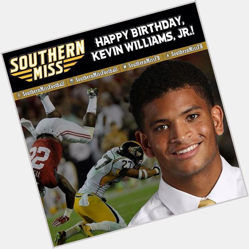 Happy birthday to DB Kevin Williams, Jr. from Frisco, TX!  