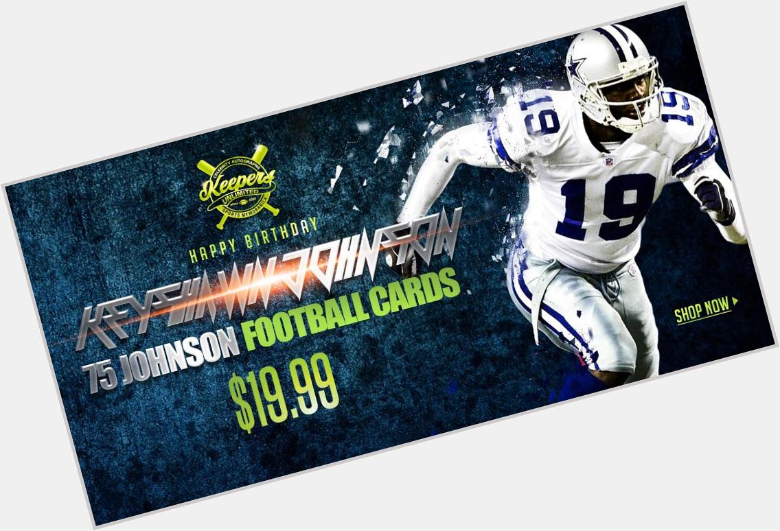 Happy Birthday to Celebrate with 75 Johnson Football Cards for $19.99  