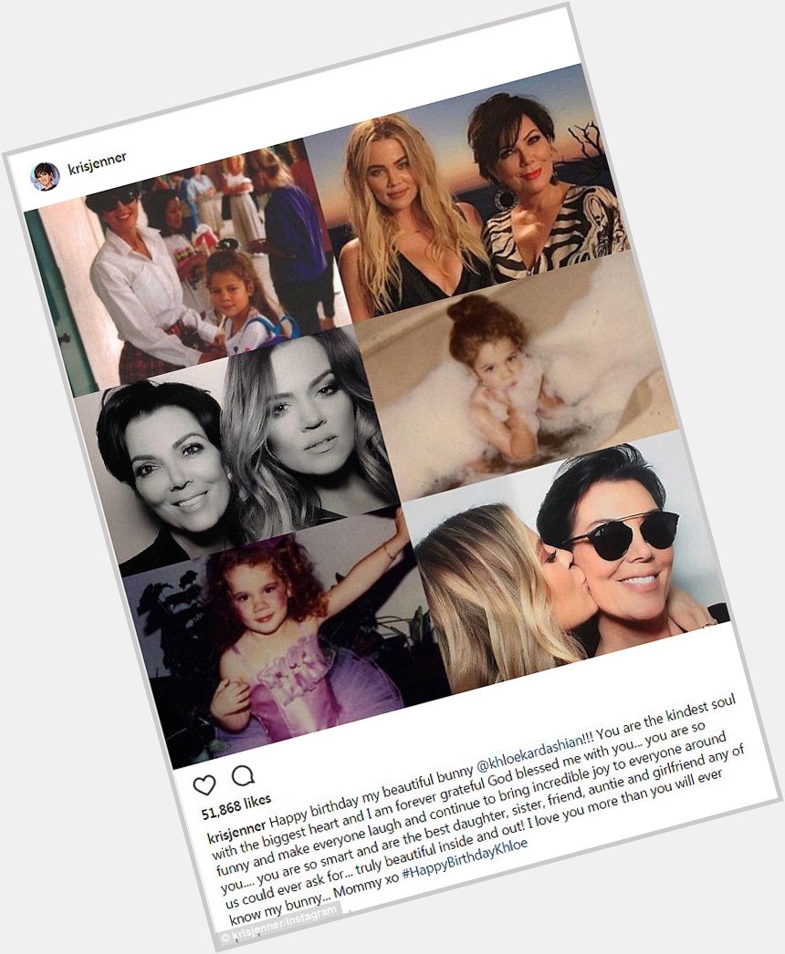 Kris Jenner wishes Khloe Kardashian a happy 33rd birthday -   