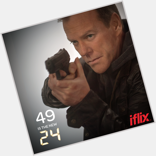 From 24, to 49! Happy birthday to a man whose days as Jack Bauer never get boring, Kiefer Sutherland! 