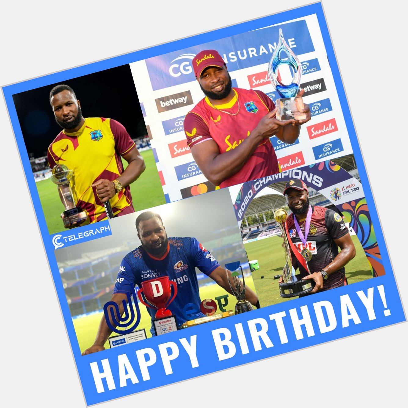 Happy Birthday to one of the best allrounders in the shortest format, Kieron Pollard 