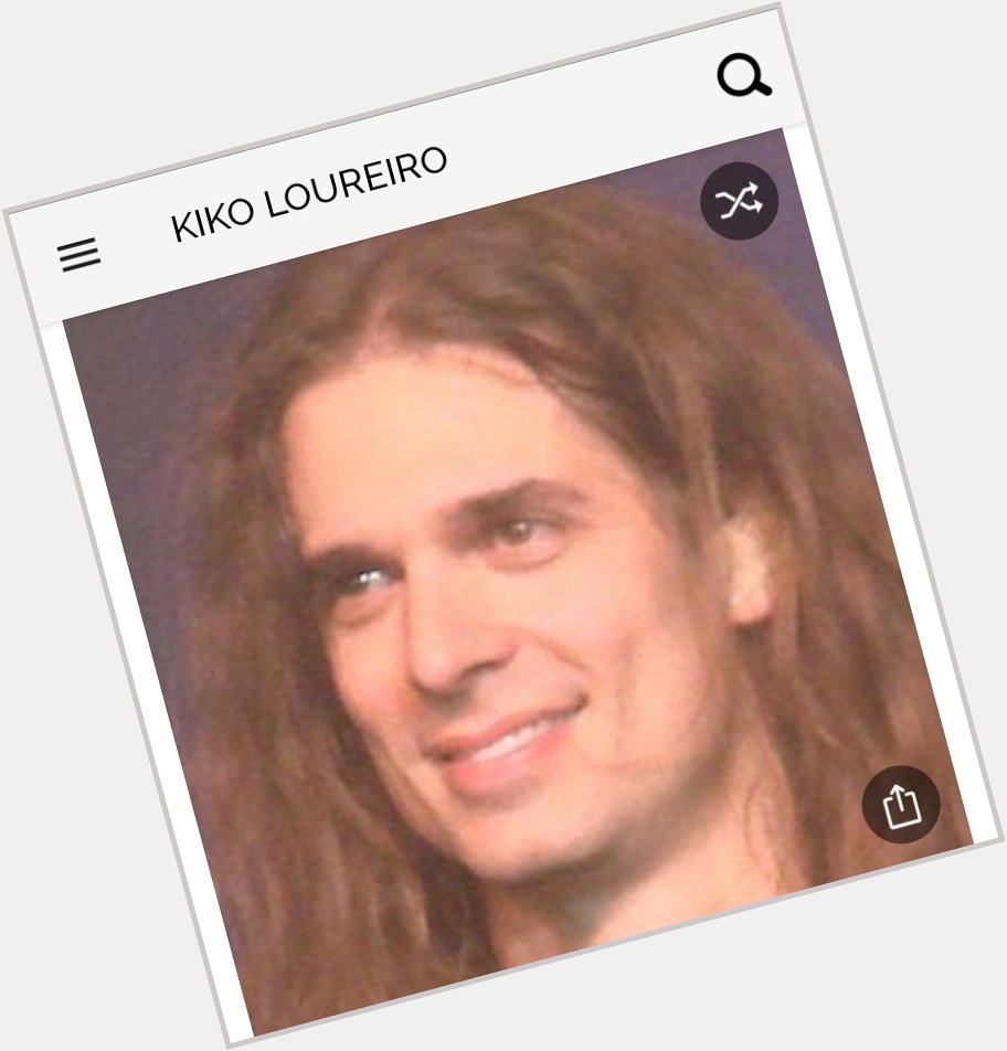 Happy birthday to this great guitarist from Megadeath. Happy birthday to Kiko Loureiro 