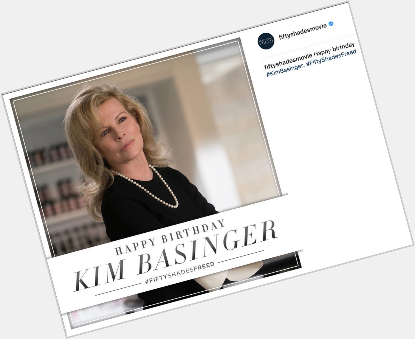 Happy Belated Birthday to Kim Basinger AKA Mrs. Robinson  