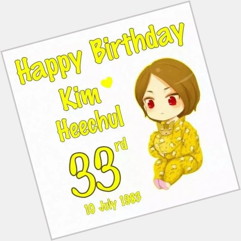 Happy birthday kim heechul  i wish you all the best   