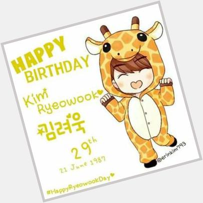  Happy Birthday Kim Ryeowook    