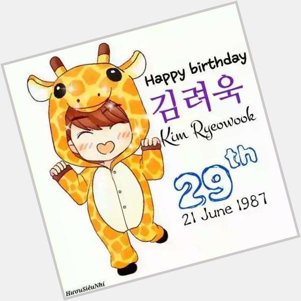 Happy birthday Kim Ryeowook .. love youuu  