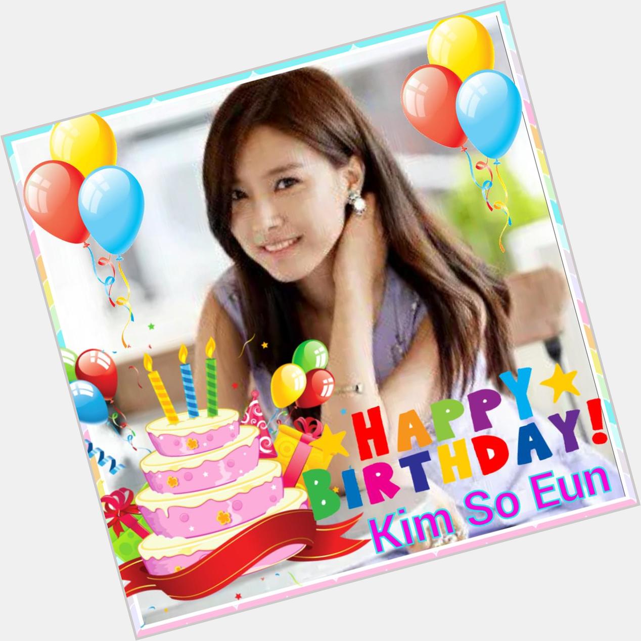 Happy Birthday Kim So Eun 