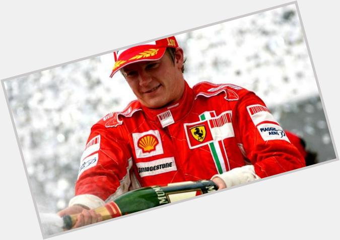  happy birthday Kimi Raikkonen, he is 35 years of age today and oldest current Formula 1 driver on track... 