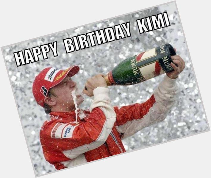Happy Birthday to one of the coolest F1 drivers of all time - Kimi Raikkonen.    