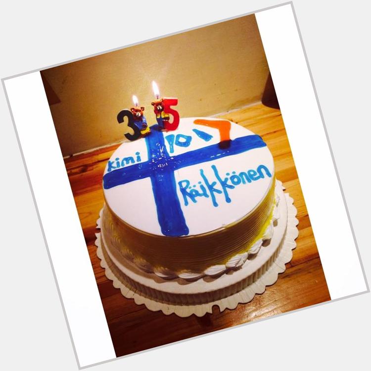Happy 35th birthday Kimi Raikkonen  