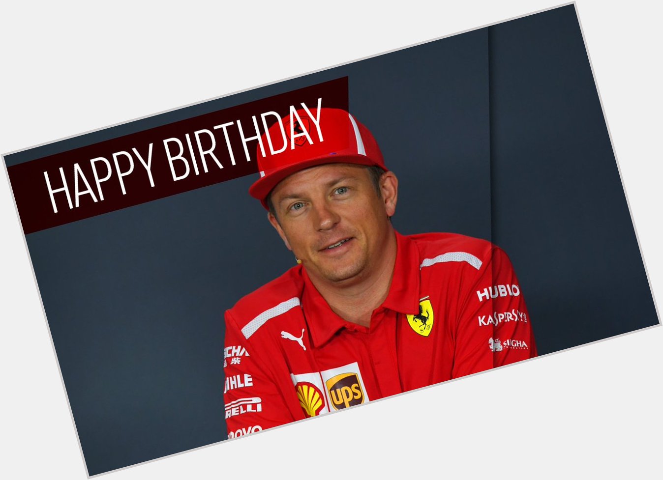 Happy birthday, Kimi Raikkonen! The driver turns 39 today  