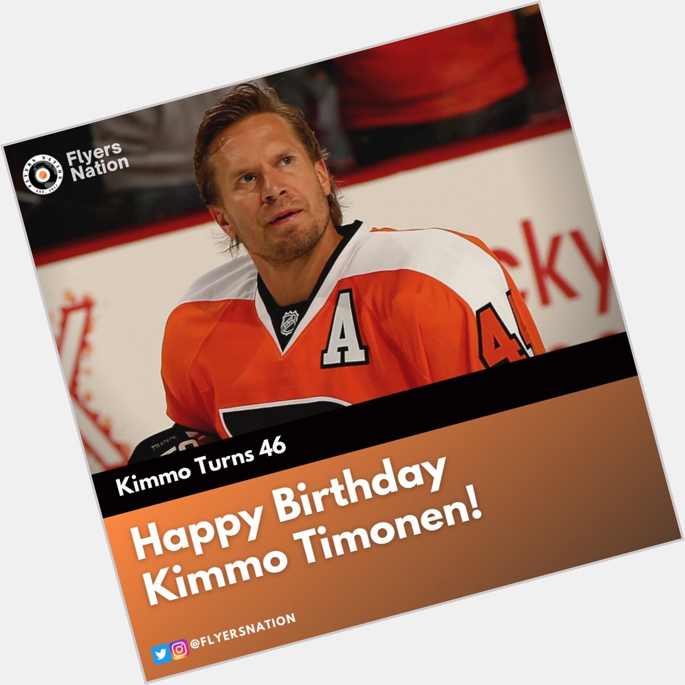 Kimmo Timonen turns 46 today, happy birthday!   