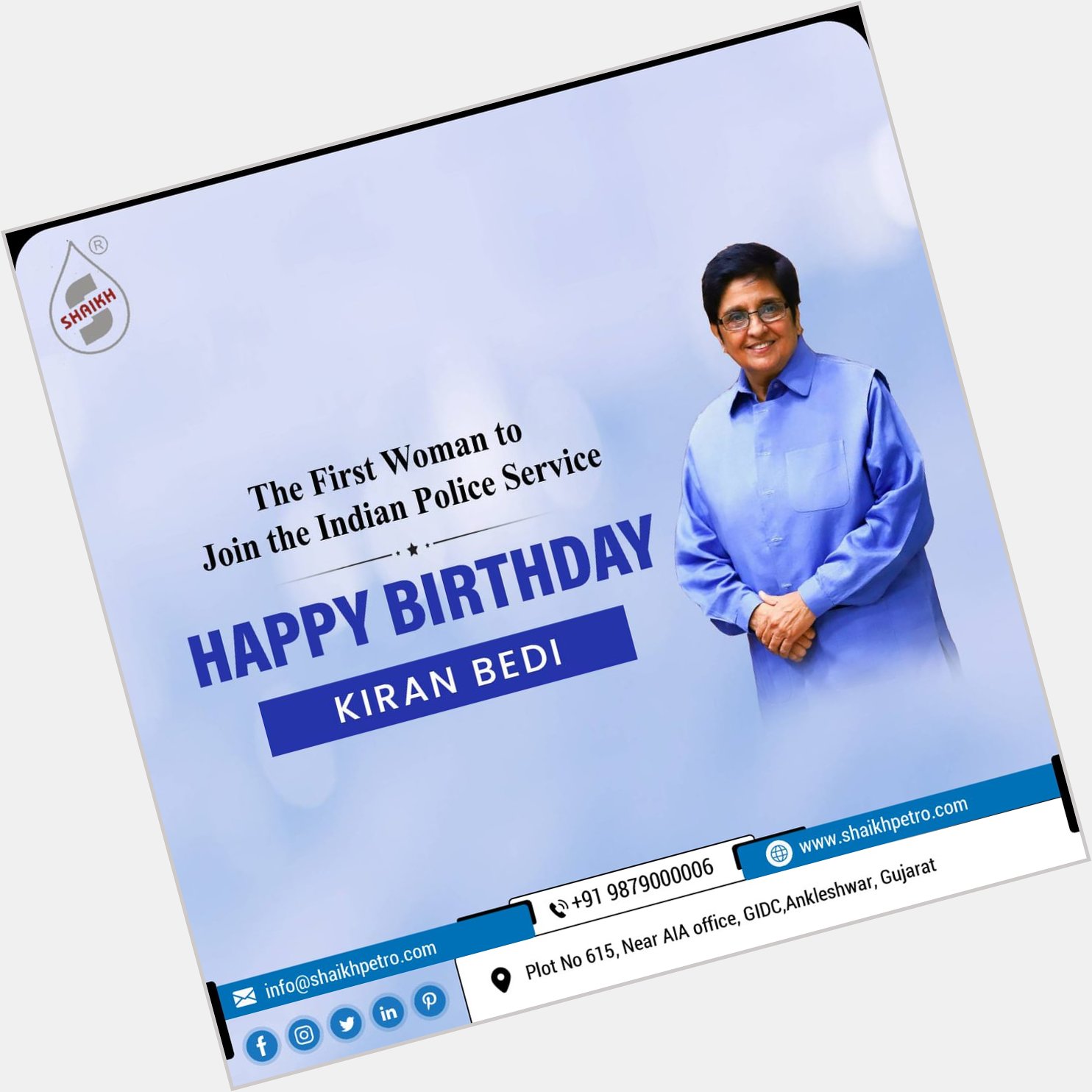 Happy Birthday Kiran Bedi !!!

Kiran Bedi (born 9..For more info visit... 