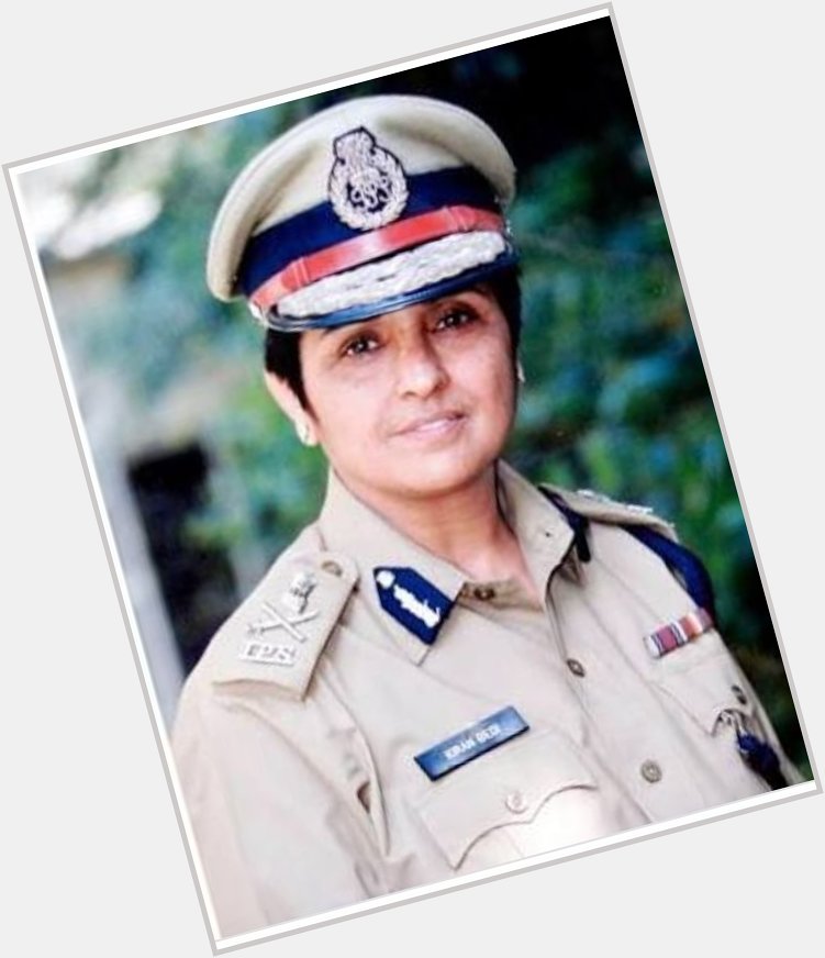 Happy birthday to the first female ips officer and former tennis player of India..Kiran Bedi mam 