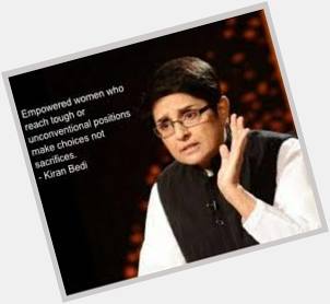 Happy Birthday to the pride of India. 
Dr. Kiran bedi mam,The first women Indian IPS officer 