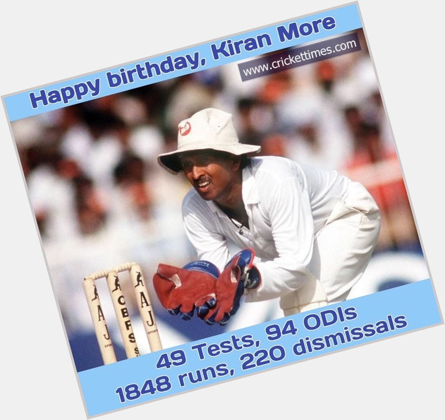 Happy birthday, Kiran More 