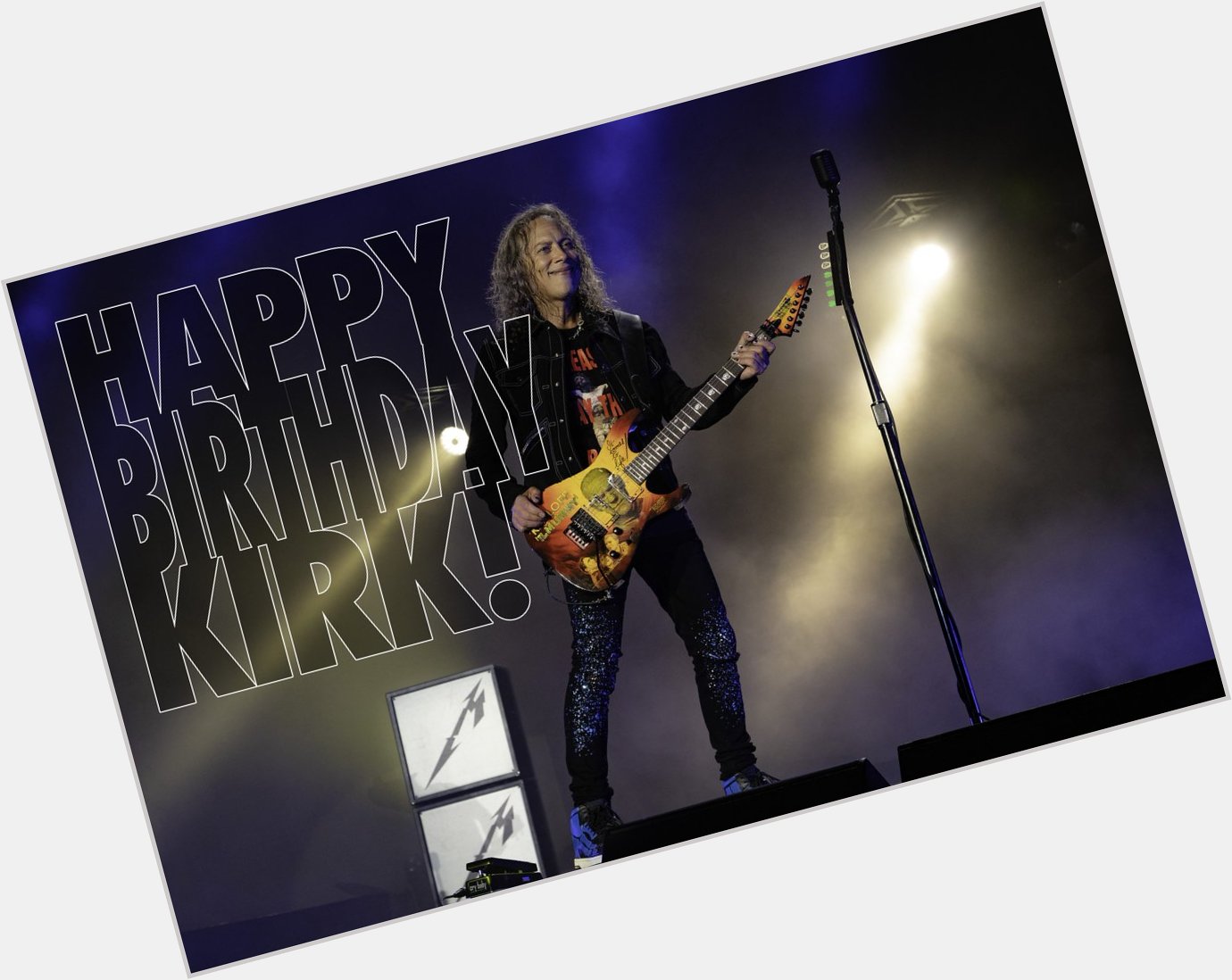 Happy birthday Kirk Hammett of Metallica 