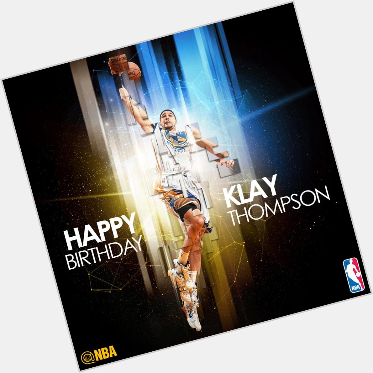 Join us in wishing Klay Thompson of the Golden State Warriors a HAPPY 25th BIRTHDAY! 