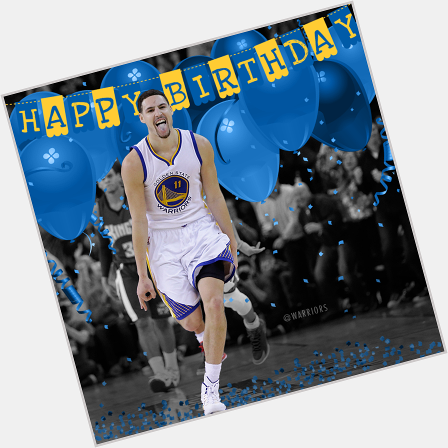  please join us in wishing Klay Thompson a very Happy Birthday!  