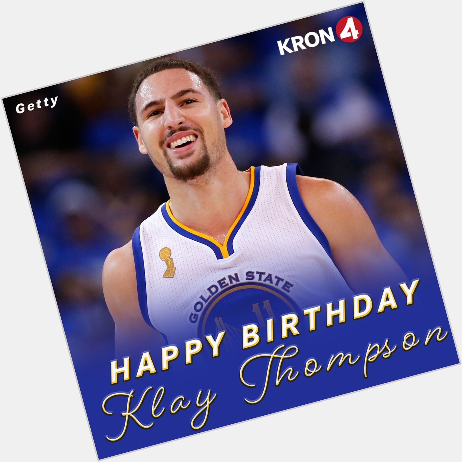 HAPPY BIRTHDAY KLAY Warriors\ Klay Thompson is celebrating his 31st birthday today!  
 