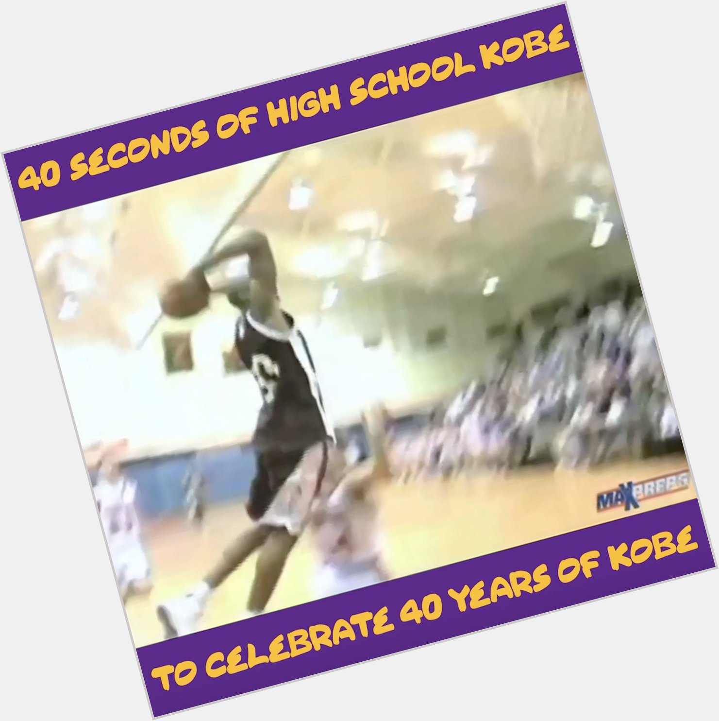 Happy 40th birthday to Kobe Bryant.

Let\s look back to when the Black Mamba dominated the high school scene. 