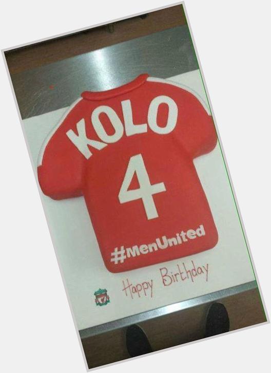 Happy Birthday Kolo Toure! He gets a cake unlike his brother! 