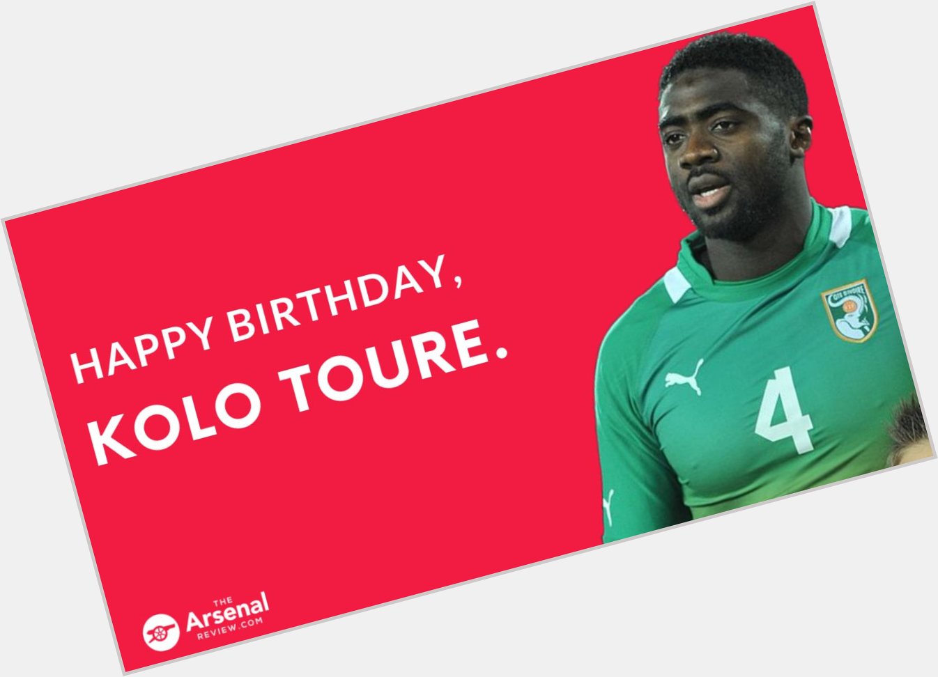 Kolo Toure spent 7 years at Arsenal and was a member of the memorable Invincible team Happy Birthday, Kolo 