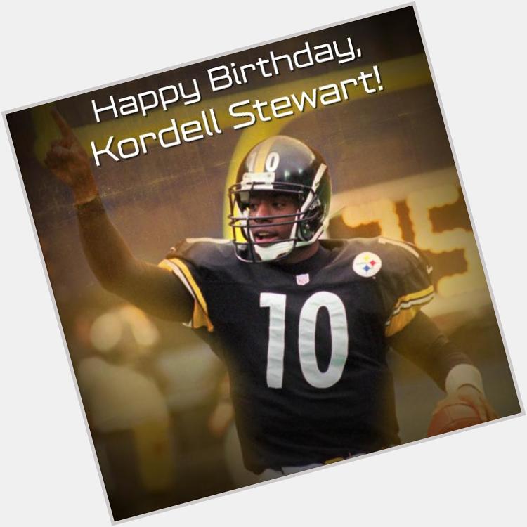 To wish Kordell Stewart (aka "Slash") a Happy Birthday! 