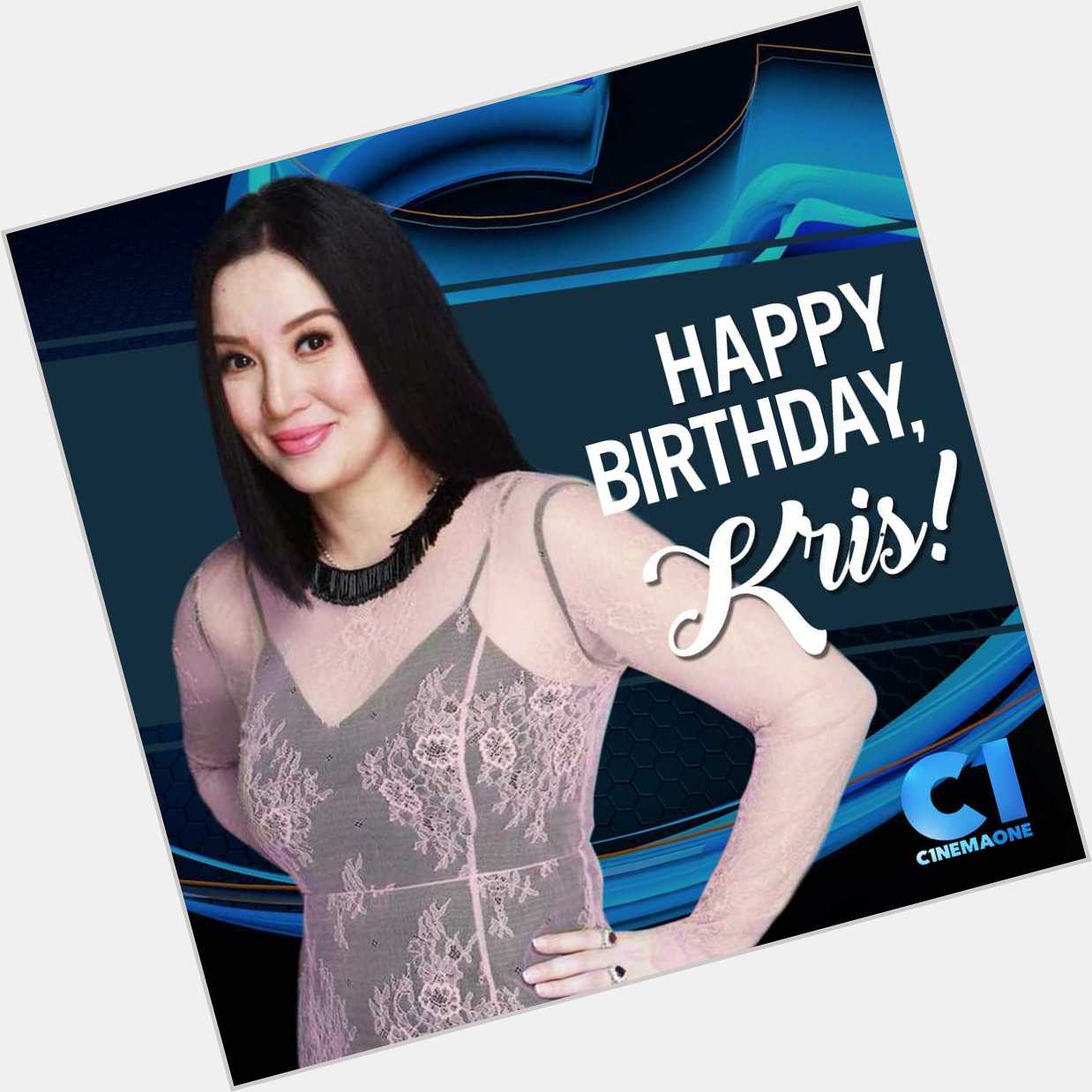 Happy birthday to the Queen of All Media, Kris Aquino (  From 