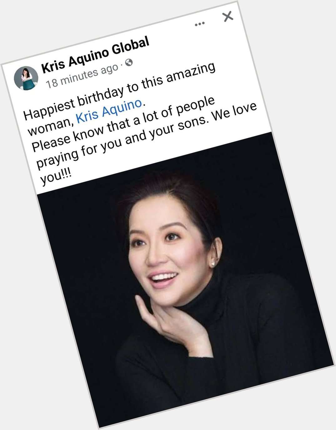 Happy and Bless Birthday   Best Wishes and Happy Valentines Day Ms.Kris Aquino 