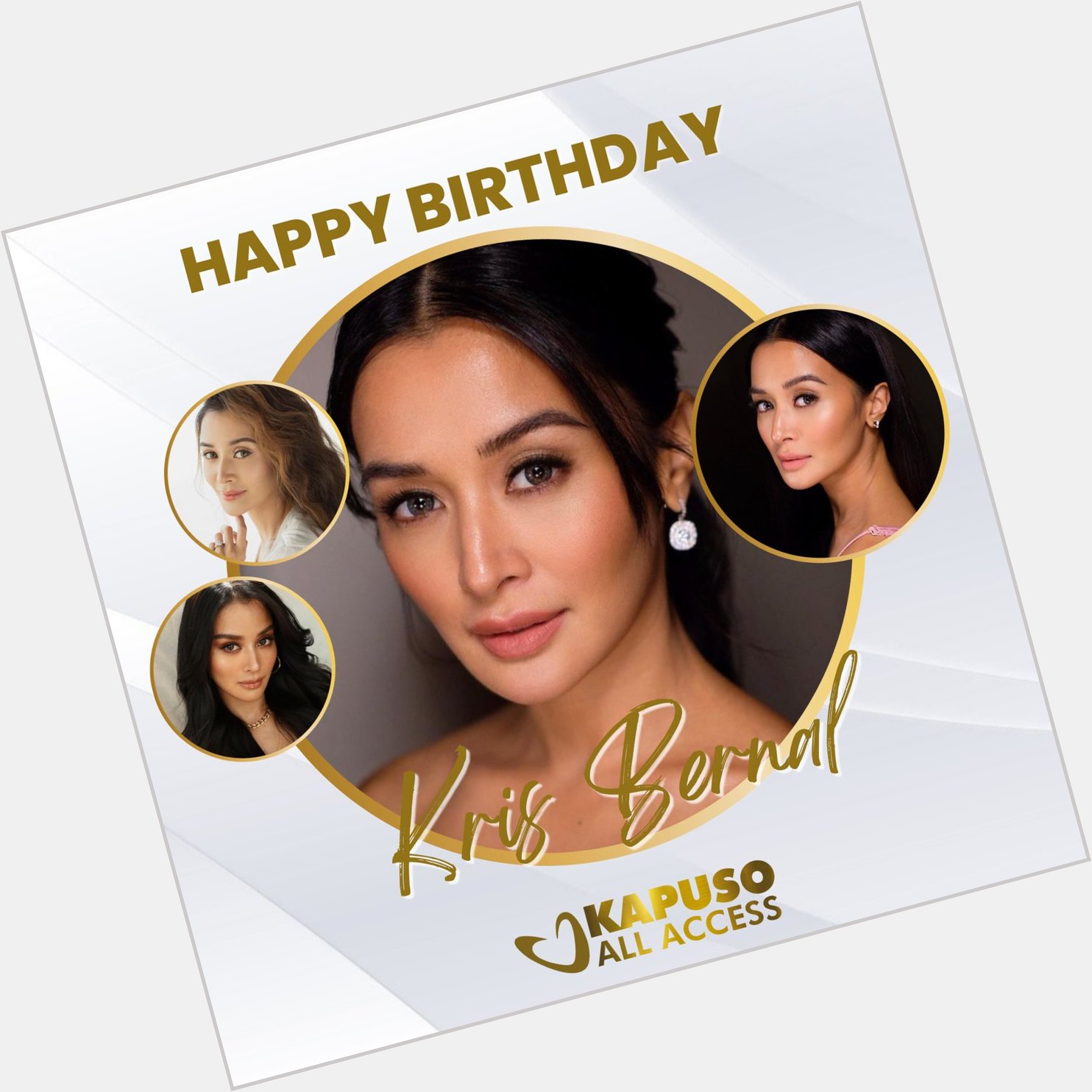 Happy birthday, Kris Bernal ( Wishing you good health, happiness, and more success.  
