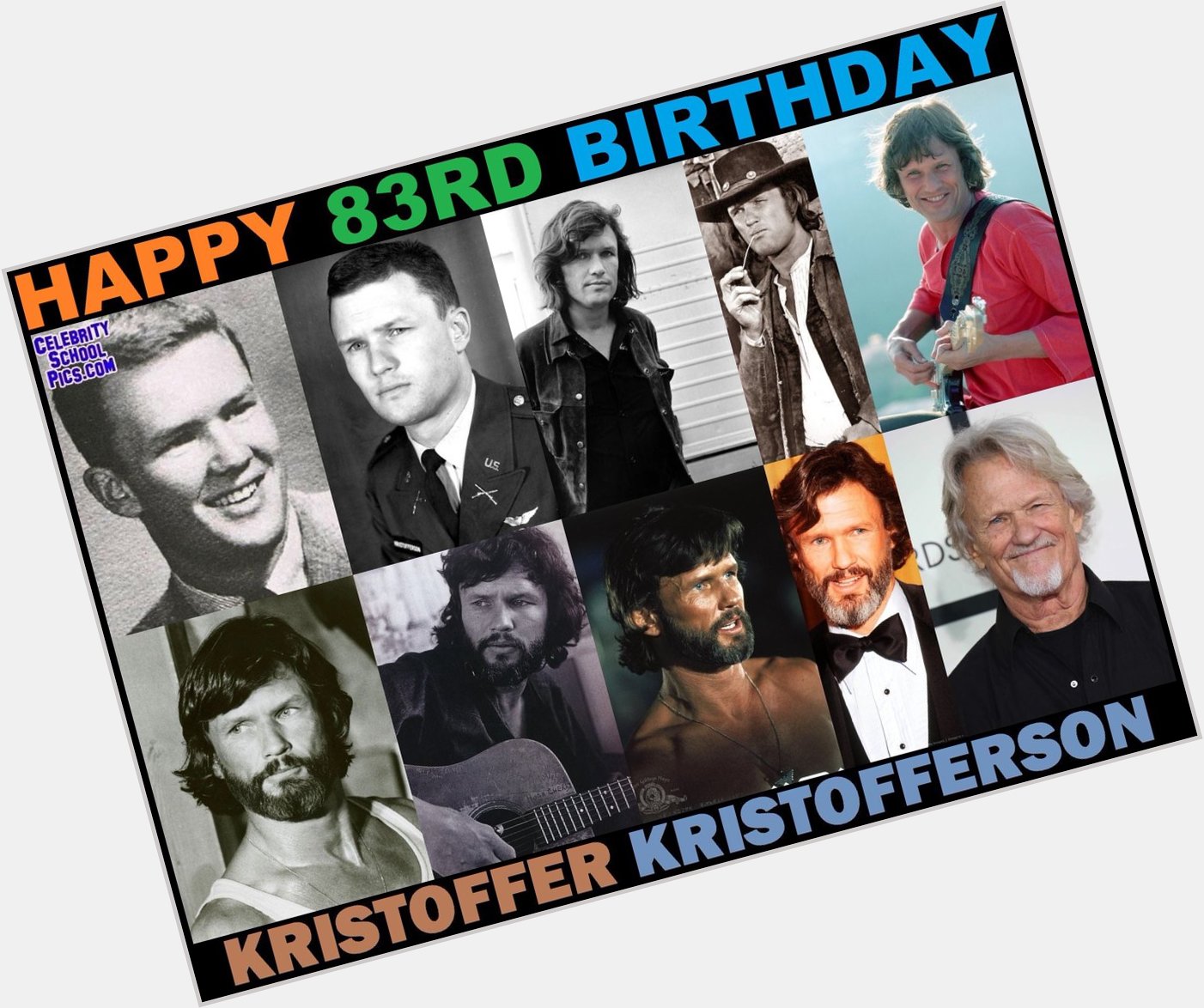 Happy 83rd Birthday Kris Kristofferson , a fan from Australia 