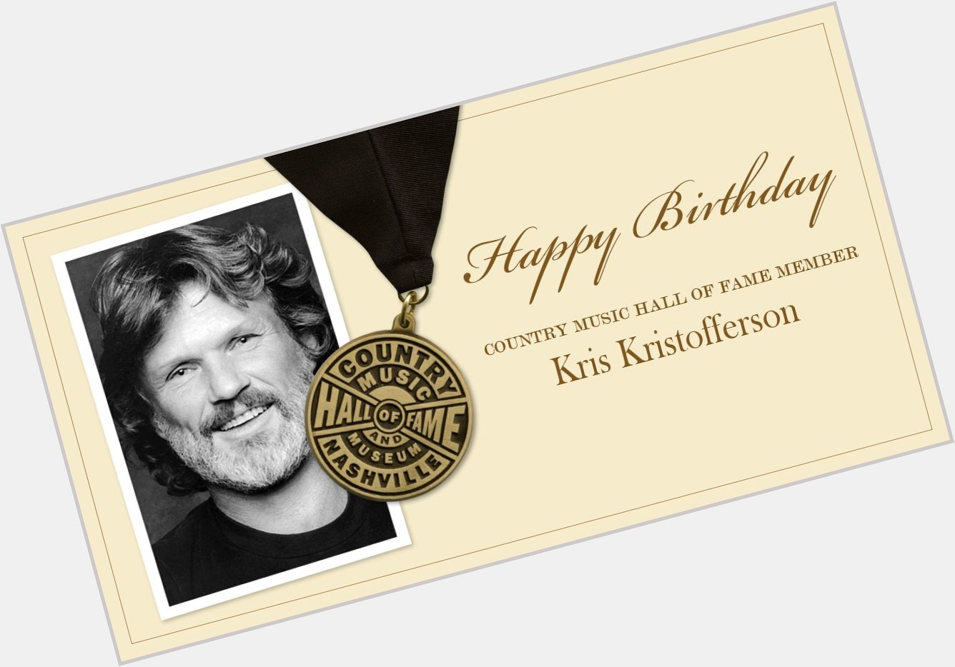 Join us in wishing CMHOF member Kris Kristofferson a very happy birthday today! 