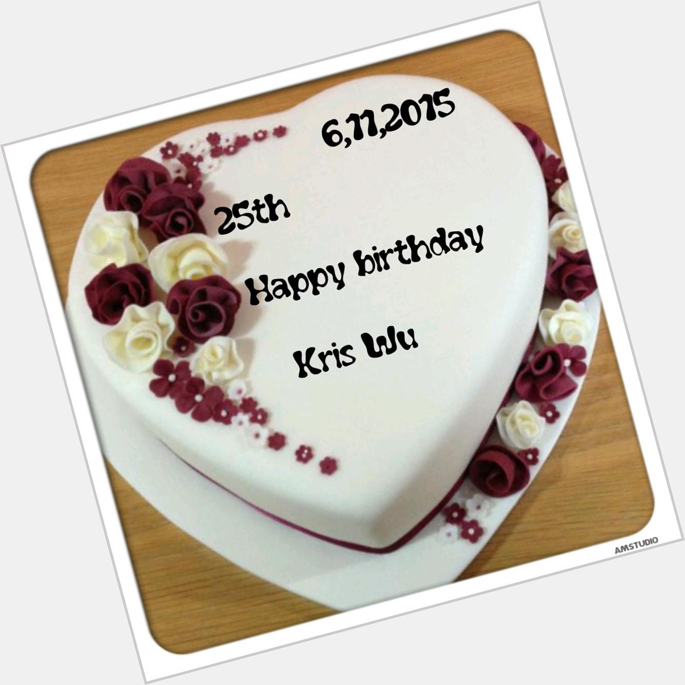 Happy birthday Kris Wu,be  happy and successul in ur life,I trust u that u ca do the best. 