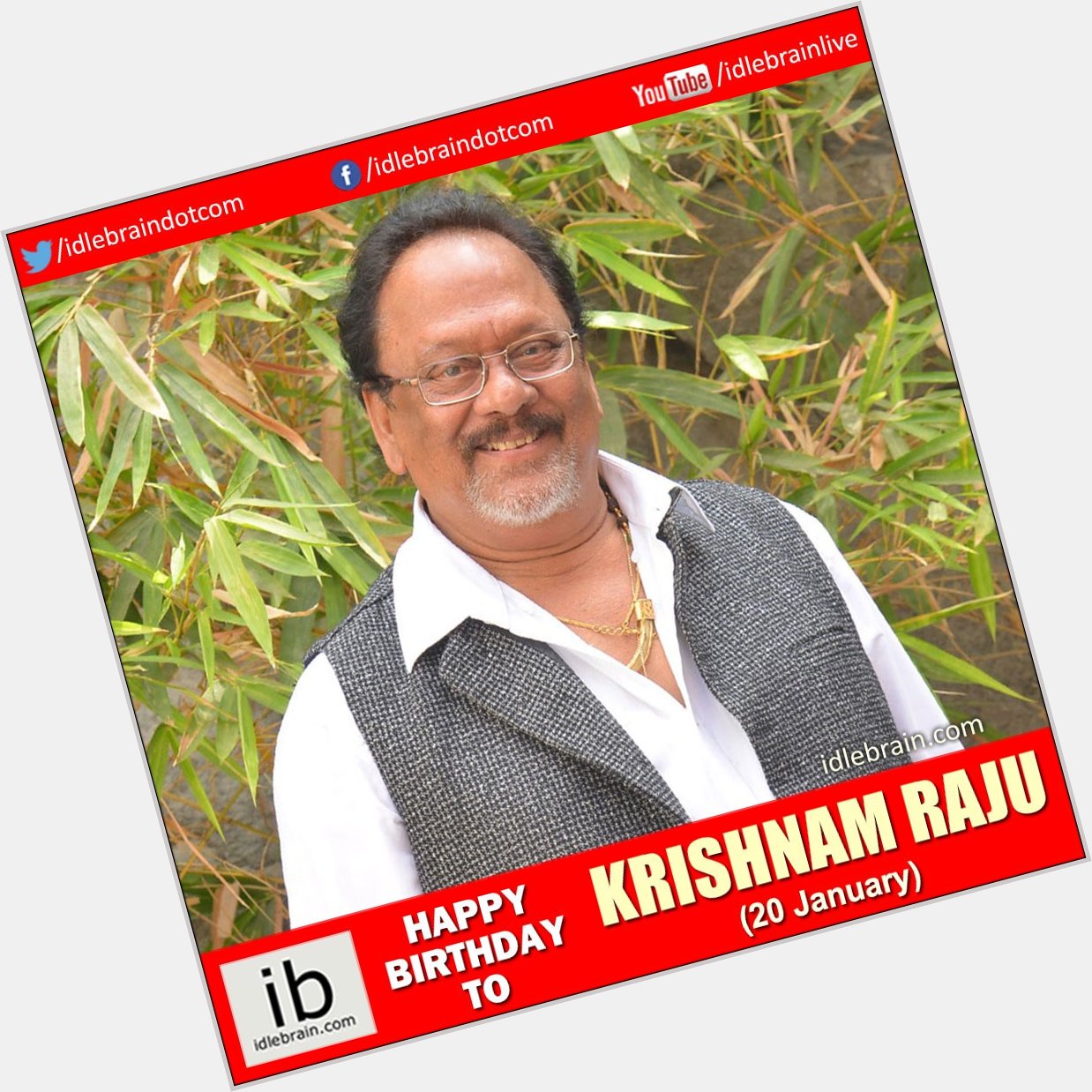 Happy Birthday to Krishnam Raju (20 January) 