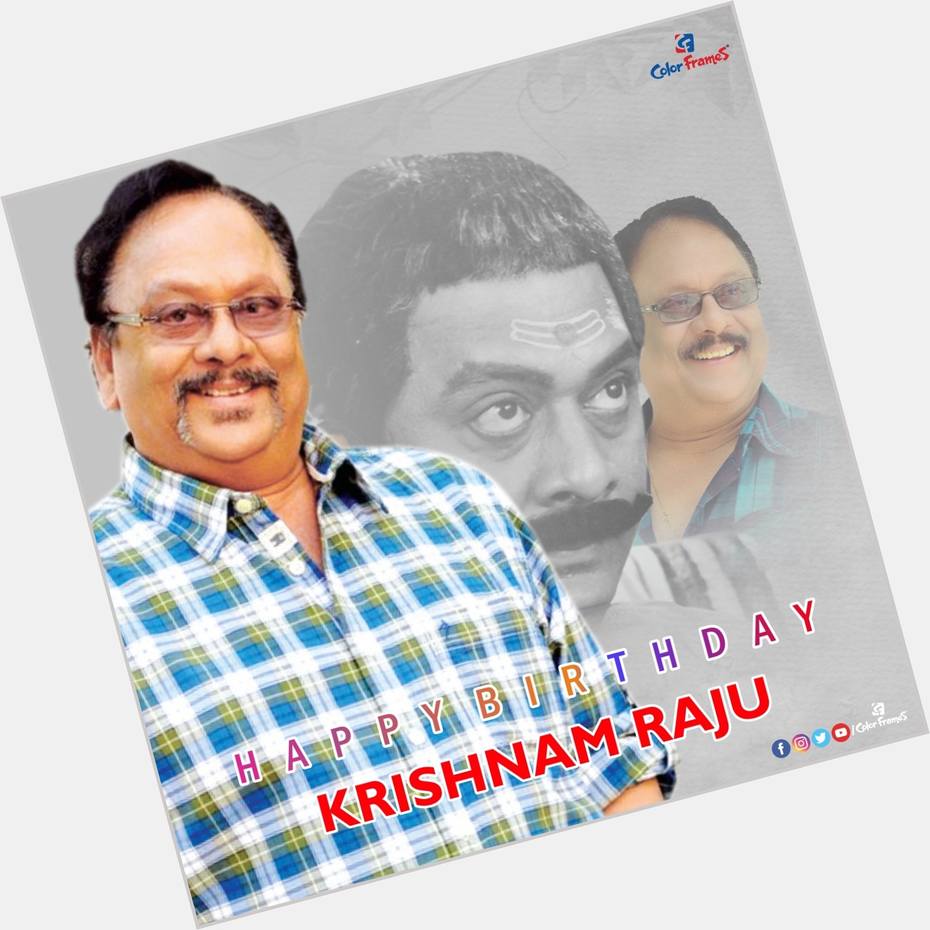 Wish You Happy Birthday Krishnam Raju Garu   