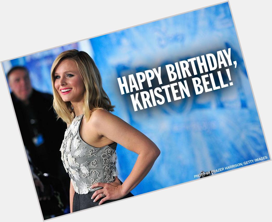 Happy birthday to Michigan native Kristen Bell! 