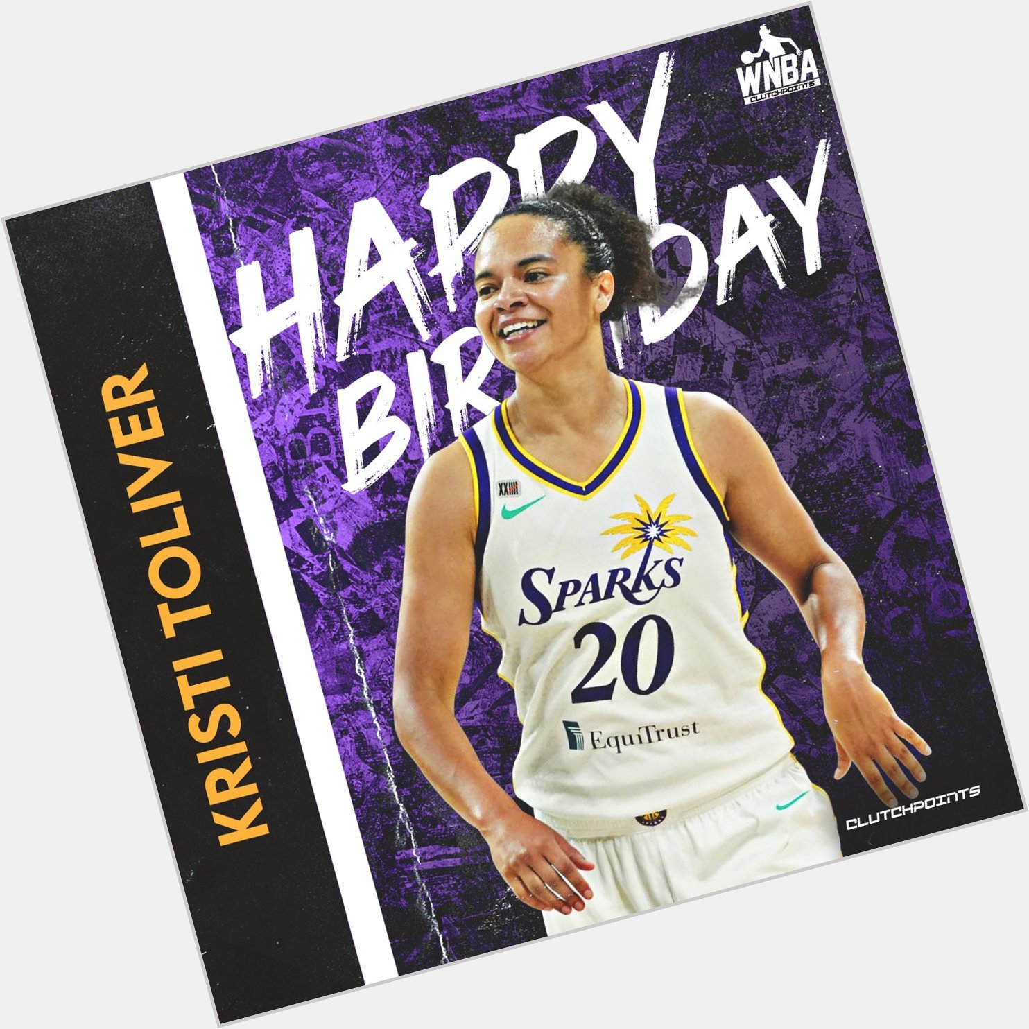 Join us as we greet a happy 35th birthday to the Sparks\ Kristi Toliver! 