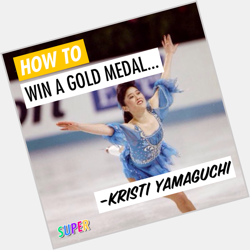 Happy birthday to Olympic figure skating champion, Kristi Yamaguchi! She won the USA a gold medal in 1992! 