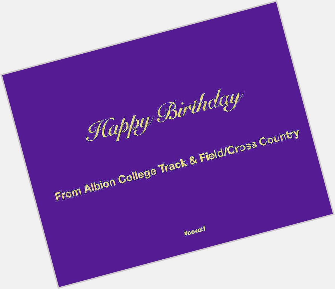 Happy Birthday to ACTF alums Kristin (Nelson) Coleman & Lucas Rider.  