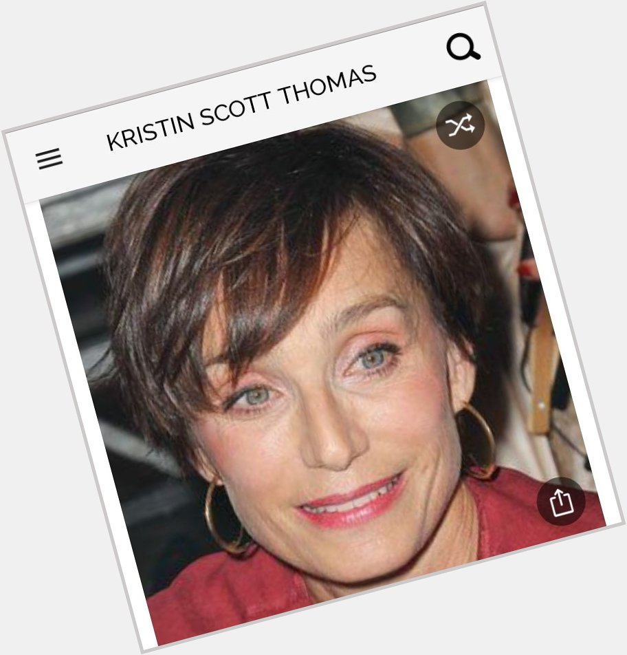 Happy birthday to this great actress.  Happy birthday to Kristin Scott Thomas 