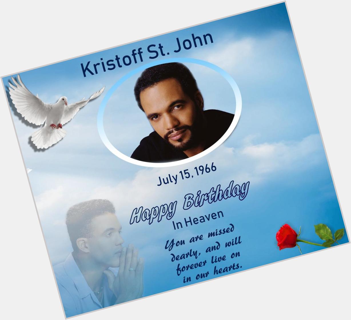 # YR   Happy Birthday Kristoff St. John  