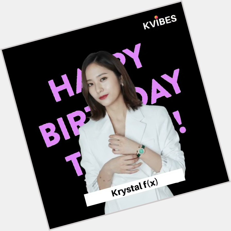 Happy Birthday Krystal Jung    