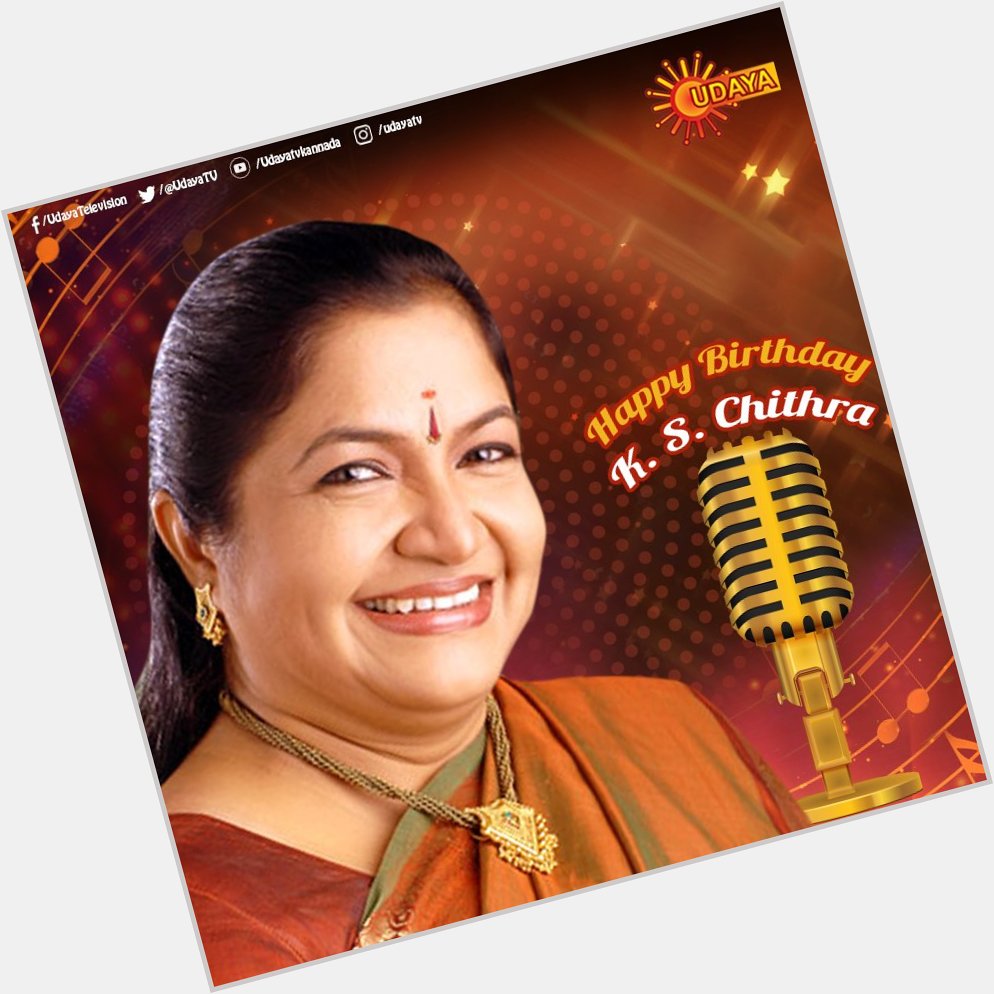  wishes your favourite singer KS Chithra a very happy birthday! 
