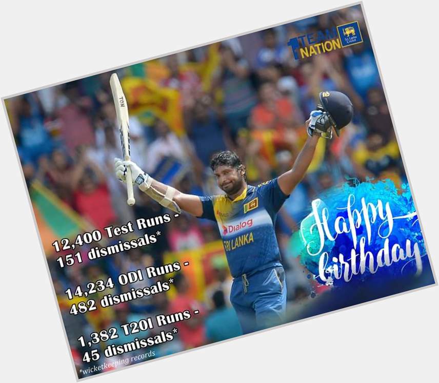 28,016 runs in international cricket all formats for SL. Happy Birthday to the greatest batsmen Kumar Sangakkara 