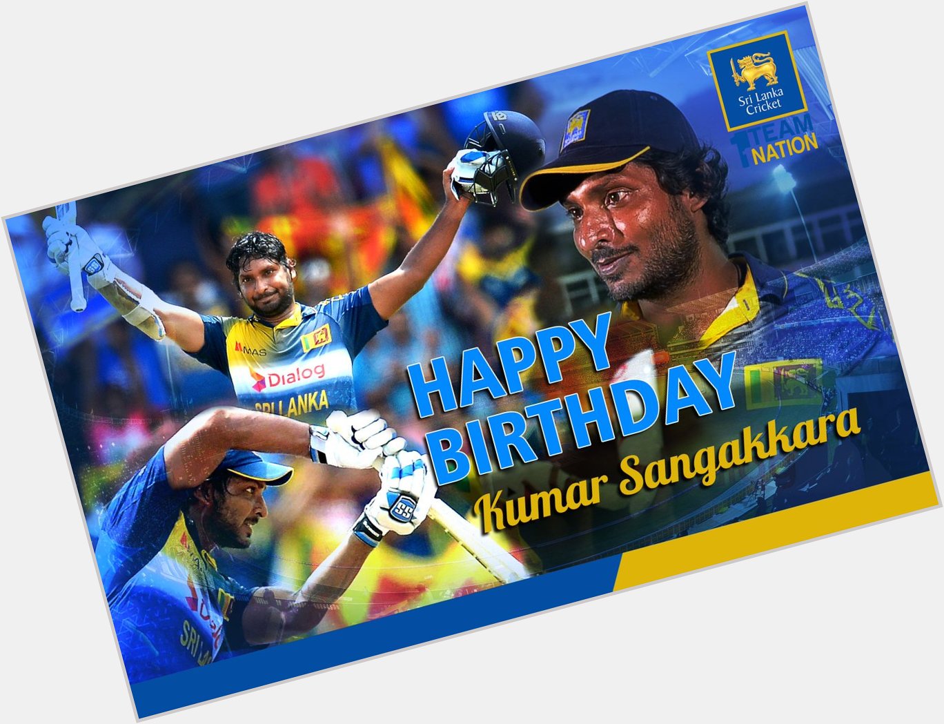 Happy Birthday to one of the greatest batsman of all time, Kumar Sangakkara!
Love you Jaani
From   
