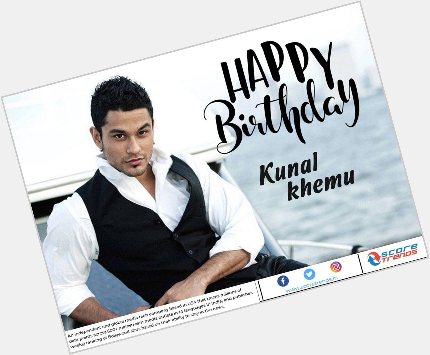 Score Trends wishes Kunal Khemu a Happy Birthday!! 